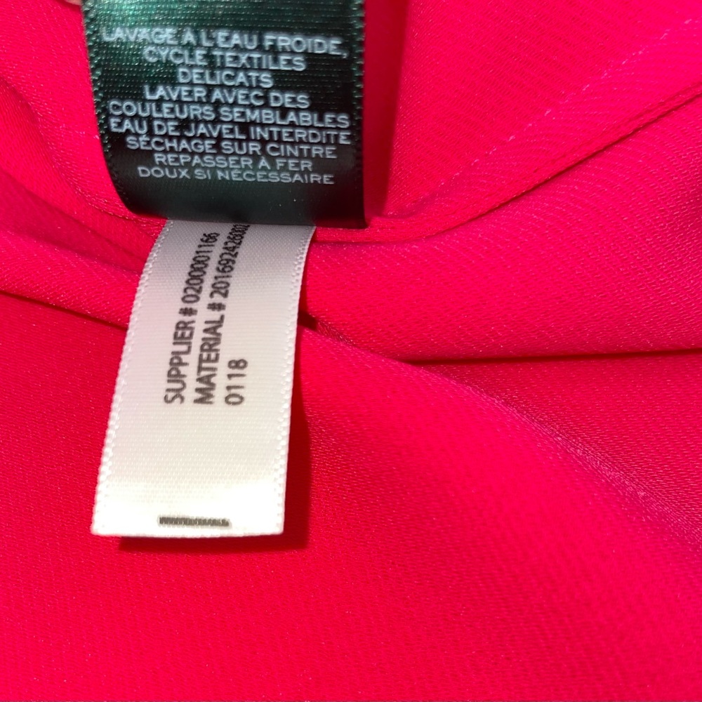Lauren Ralph Lauren Ruffled Cold Shoulder Blouse - Picture 7 of 9